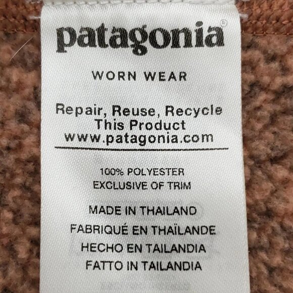 Patagonia Worn Wear 1/4 Zip Women's Better Sweater in Kiln Pink Size Medium - Picture 11 of 14